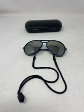 Vintage 1980s I Ski Mirrored Aviator Sunglasses Black Frame Snowking Japan