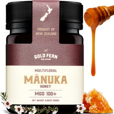 - Raw New Zealand Manuka Honey  8.8Oz MGO 100  Pure, Natural, Unpasteurized,