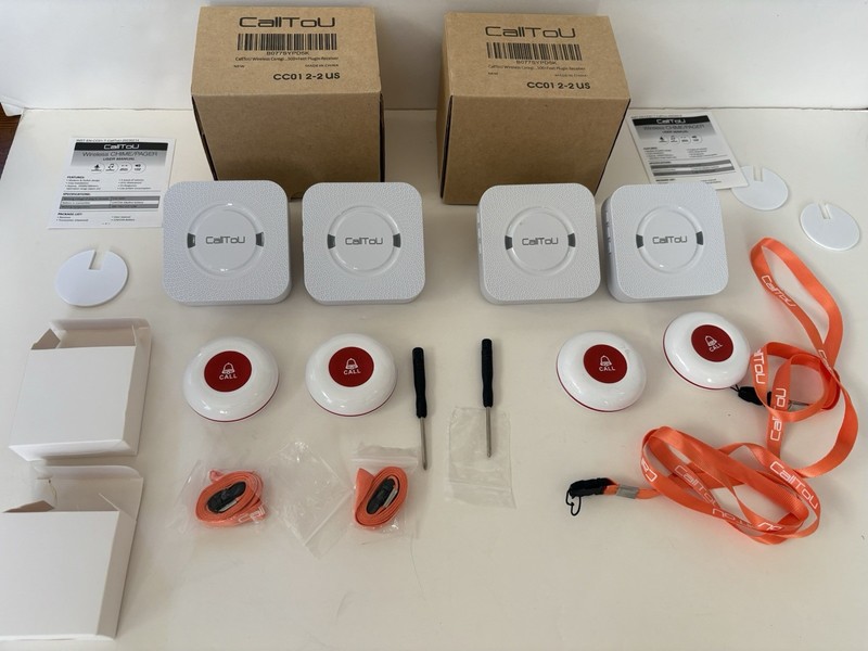 4 CallToU Caregivers Pagers Call Buttons