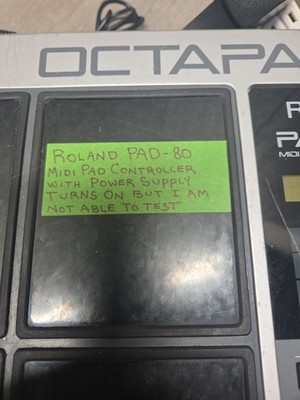 Roland Octapad II PAD 80 MIDI Pad Controller (Turns On Not Fully