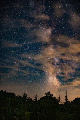 Summer Milky Way over frosty drew, Ninigret Park, Charlestown, RI 2023