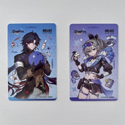 Round1 x Honkai Star Rail Silver Wolf & Blade LIMITED Club Cards  