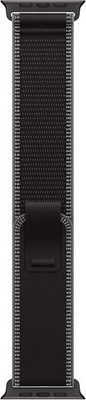 Apple Loop für Smartwatch 49 mm, schwarze Titanfassung Größe M/L Schwarz/Holzkoh