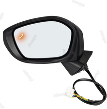 Driver Side Mirror Assembly Compatible with Honda Civic 2022-2025 Heated with Bl