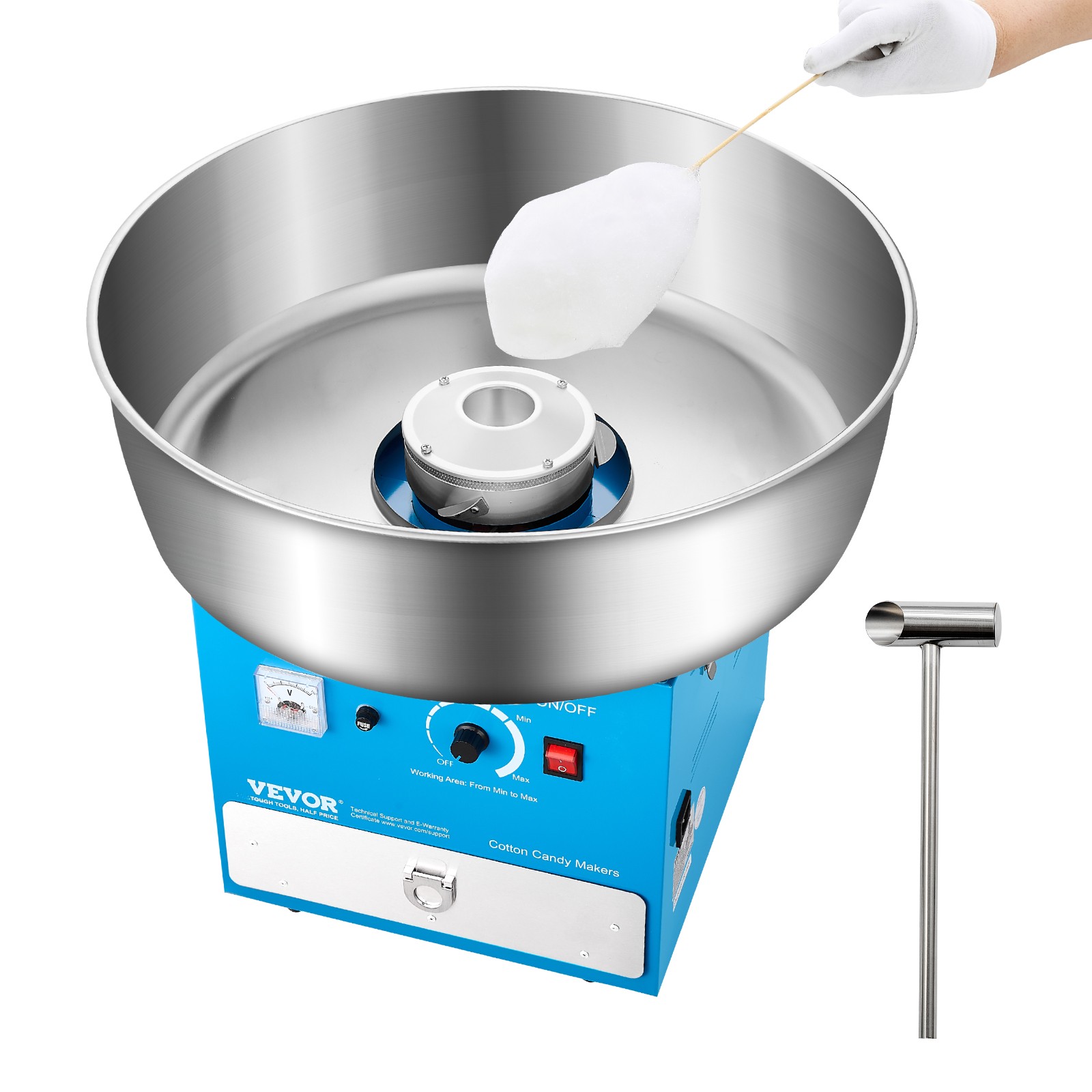 VEVOR Commercial Cotton Candy Machine Sugar Floss Maker 1000W for Party Home