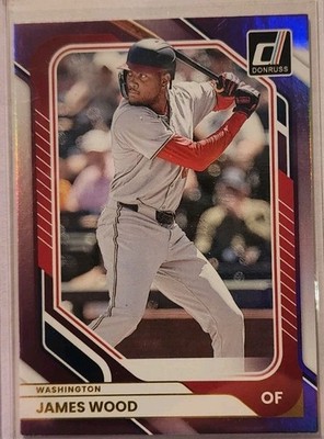 2026 Donruss Baseball #100 James Wood Purple Holo /99 Washington Nationals