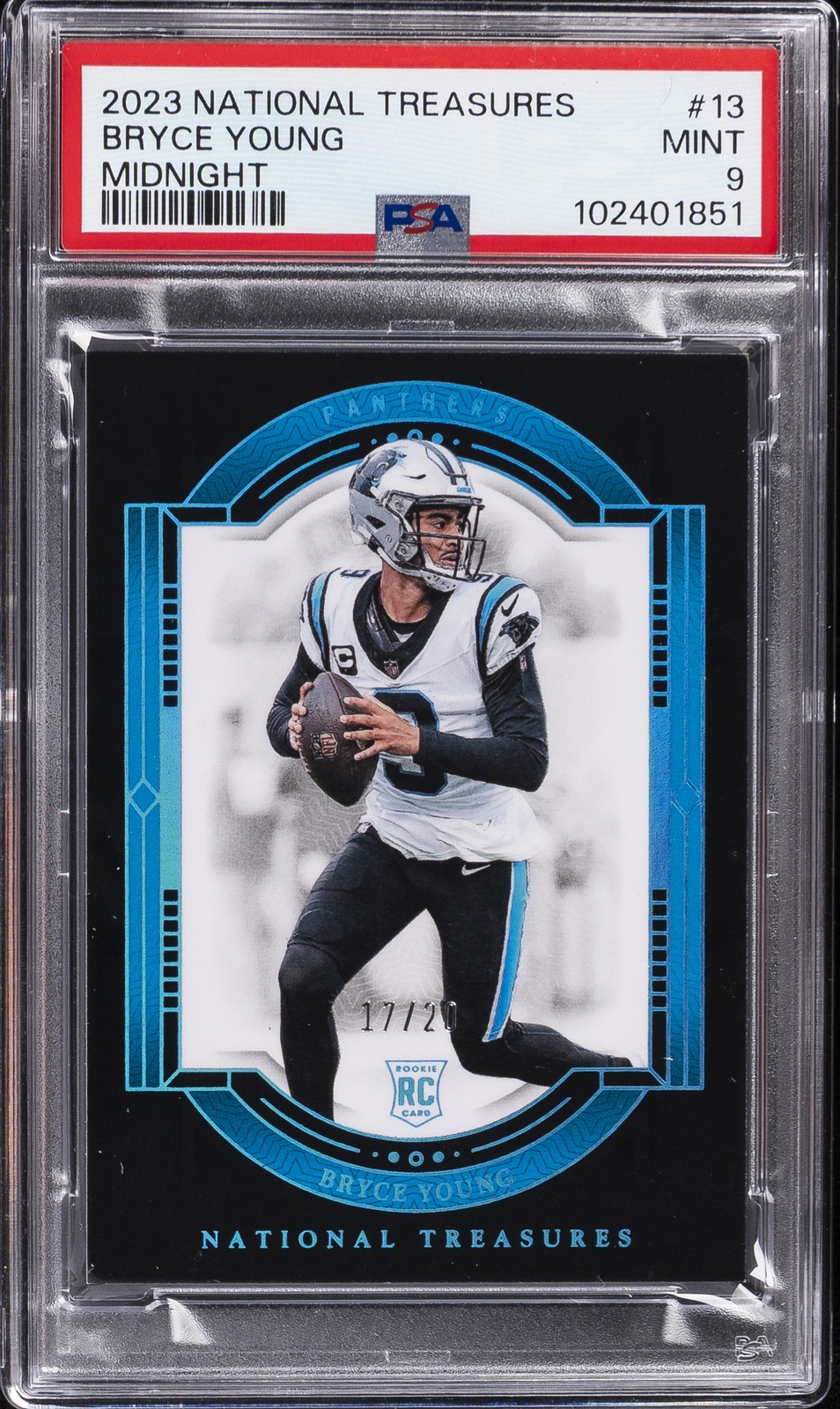 Bryce Young Panini National Treasures #13 Midnight