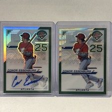 2✨Panini Prospect Edition Autograph Rookie Prizm -/75 Conor Essenburg Atl Braves