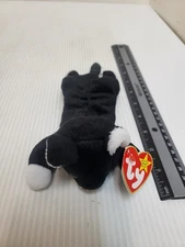 Ty Beanie Babies Black Plush Cat - Zip