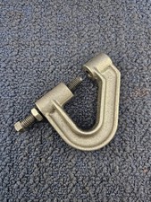  QTY 3 Malleable Iron Clamp Plain Heavy Duty C-Style Clamp Plain Finish