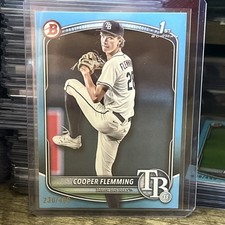 2025 Bowman Draft 1st Cooper Fleming - Sky Blue Paper / 499 BD-166