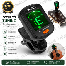 LCD Clip on Chromatic Acoustic Electric Guitar Bass Ukulele Banjo Violin Tuner