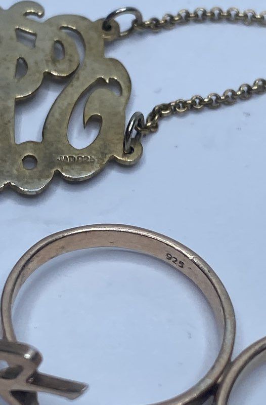 Sterling Silver Assorted Ring/Bracelet/Necklace J… - image 11