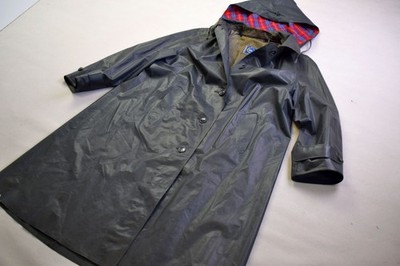 Klepper Regen Jacke True Vintage Mantel Rain Jacket Coat Giacca Grau alt ca S-M