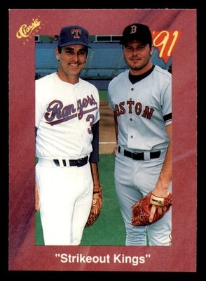 1991 Classic II two cards Strikeout Kings and 4-1 w/ Nolan Ryan