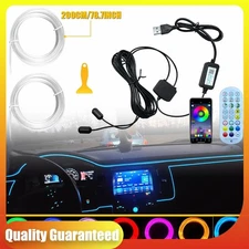 LED Interior Strip Light Atmosphere Neon Glow APP Remote Control Ambient Kit