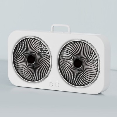 Tabletop Fan Brushless Motor Air Circulation Fan Rechargeable With USB Cable For