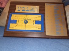 UCLA John Wooden 1964  75 NCAA Champs 18x12 Courts  Cards Wall Plaque