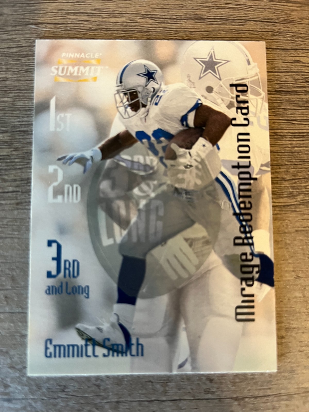 Pinnacle Summit Emmitt Smith 3rd and Long Insert #10 131/600 Dallas Cowboys NFL