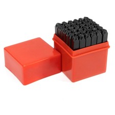 36 Pcs Steel Metal Number and Letter Alphabet ID Stamping Punch Tool Set