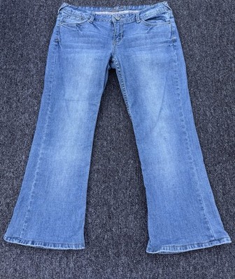 Rue 21 Capri Pants Women s  Size 7/8 Blue Stretch Pockets Waist 28  Y2k