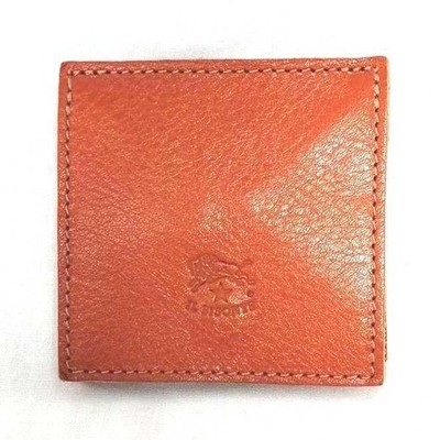 IL BISONTE Coin Purse Leather Small Wallet Classic Design