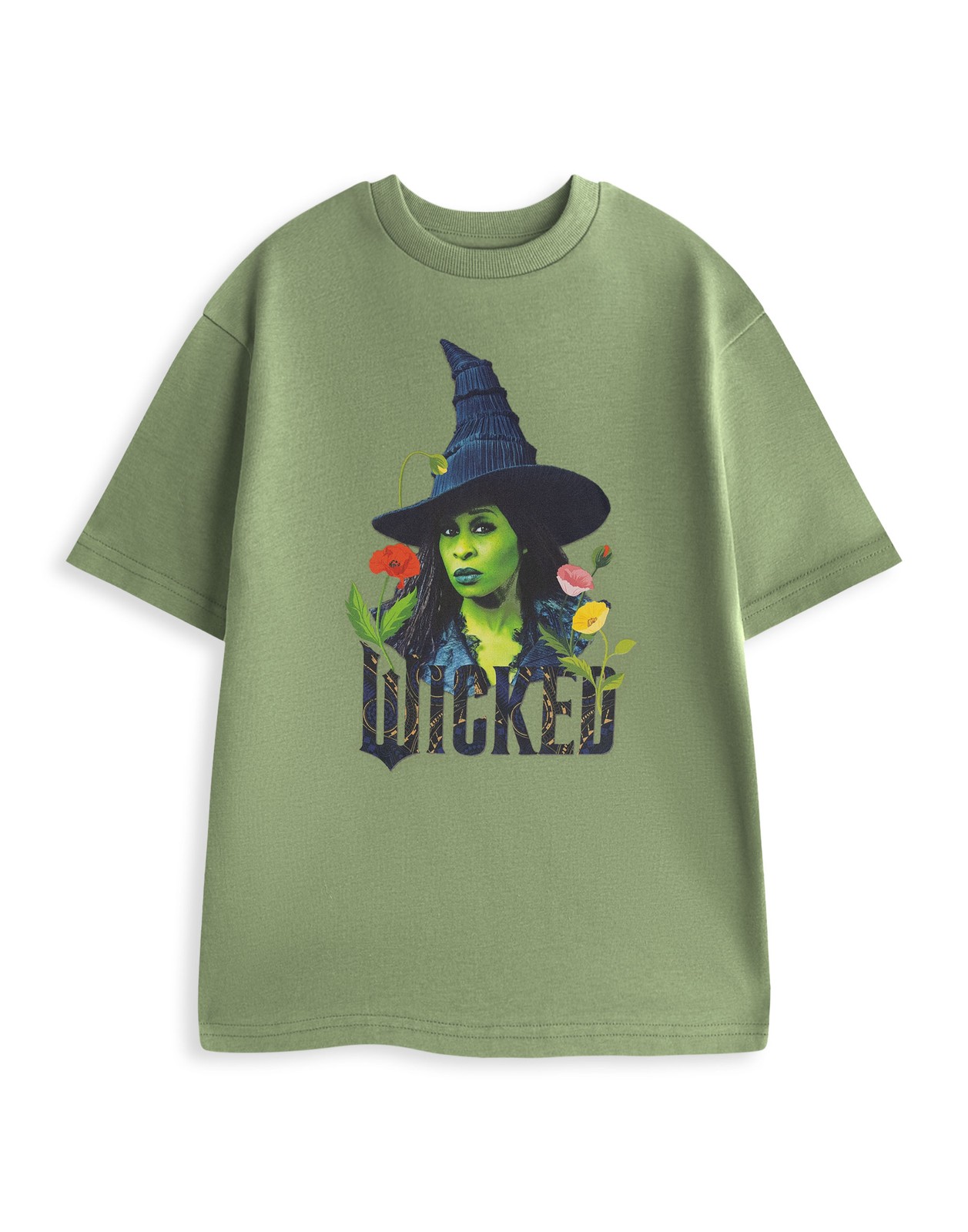 Wicked Grün Elphaba Poppies Kurzärmeliges T-Shirt Unisex Erwachsene