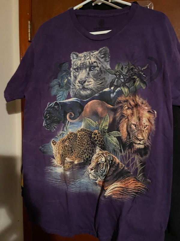 3 The Mountain Tee Shirts, Size L, New,  Gorillas, Aviator Cat, Big Cats