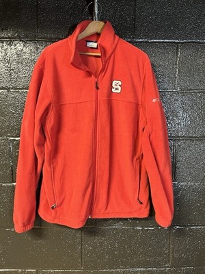 Columbia NC State Wolfpack Fleece Jacket Mens Large Red Full Zip NCAA
