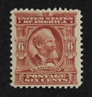 CKStamps: US Stamps Collection Scott#305 6c Garfield Mint VLH OG