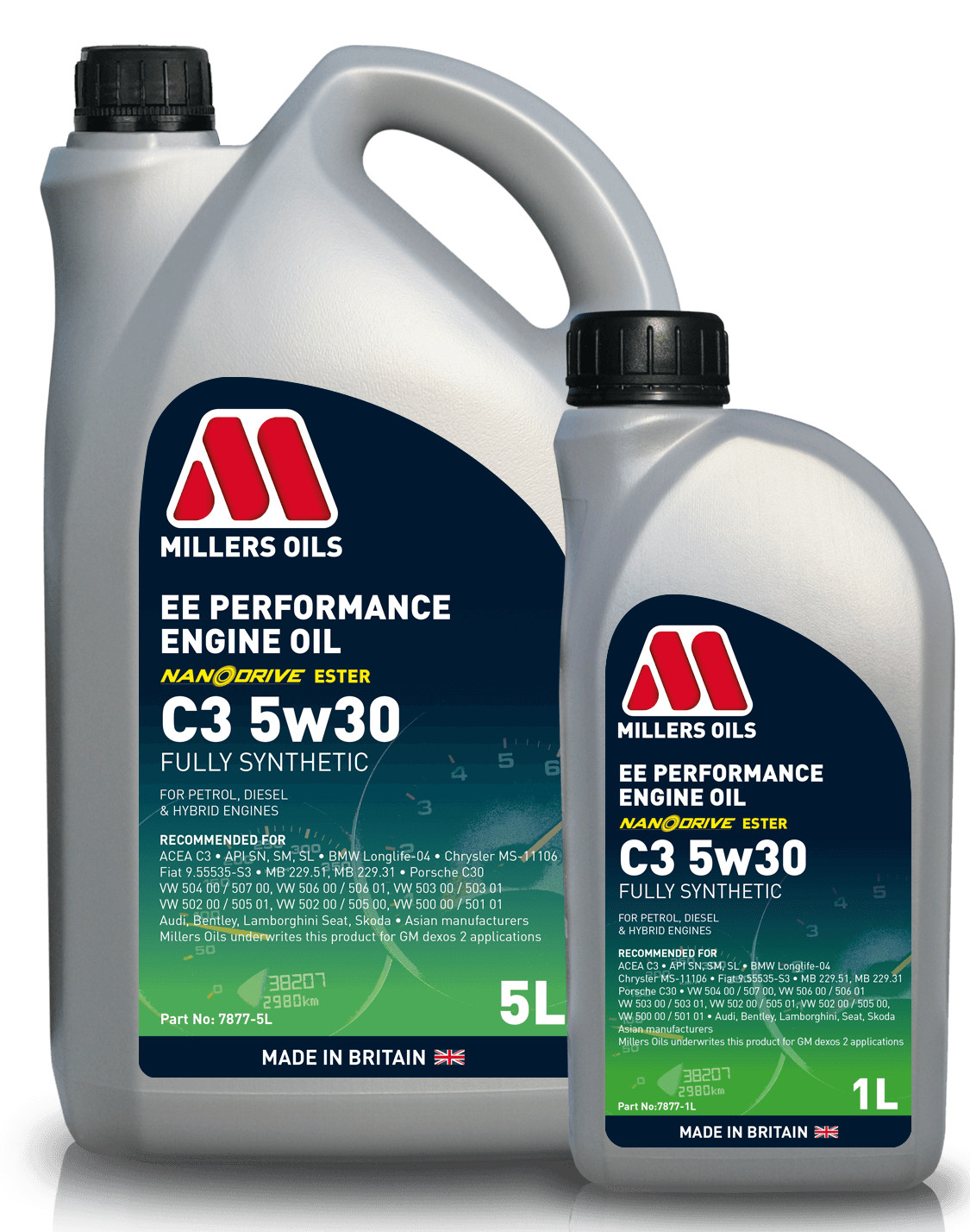 Millers Oils EE Performance C3 5w-30 5w30 Fully Synthetic Engine Oil 6L