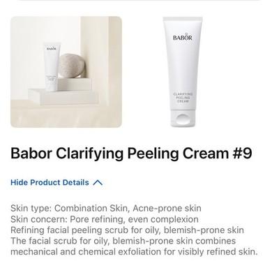 BABOR Clarifying Peeling Cream 50ml 1.69fl Oz New In Box