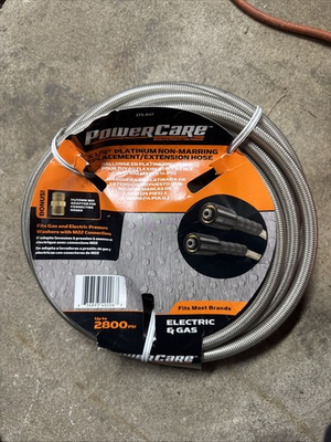 #ad POWER CARE 25 ft x 1 4quot; Extension Hose for Electric Gas Pressure Washer 2800 PSI $18.00