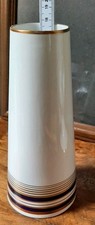 Weimarer Porzellan Vase Weiß Blau Kobalt