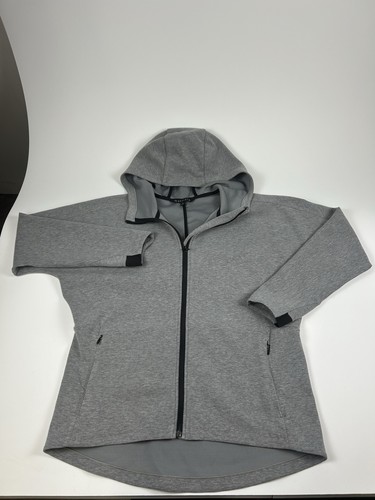 Athleta WMNS SZ L Gray Full Zip Up Modern Life Hoodie Jacket Women's Pockets - Picture 3 of 7