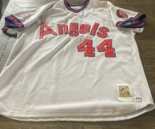 Reggie Jackson #44 1985 California Angels MLB Jersey Size XL by Mitchell & Ness