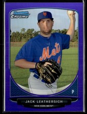 2013 Bowman Chrome Prospects Purple Refractors Jack Leathersich 181/199 New York