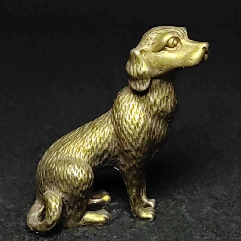 Dog Bronze Post - 1940 Antique Chinese Figurines & Statues for