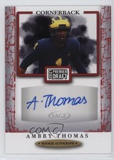 2021 Sage Premier Draft Auto Red Ambry Thomas #A9 Auto 1ar2