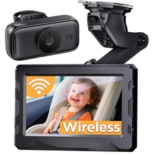 Wireless Baby Car Camera - 40Hrs Battery Life 940mn Night Vision, 4.3'' HD C...