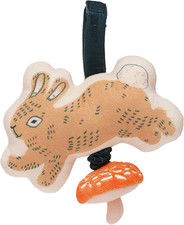 Button Bunny Brahm'S Lullaby Pull Musical Toy with Baby Chime and Adjustable Fab