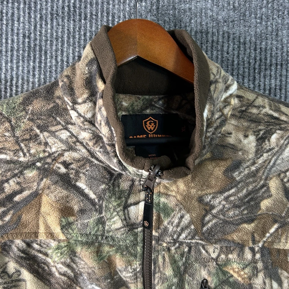 Hunting Jacket Mens XL Fleece Camo Game Winner Zip Up NWOT - Image 2 of 4