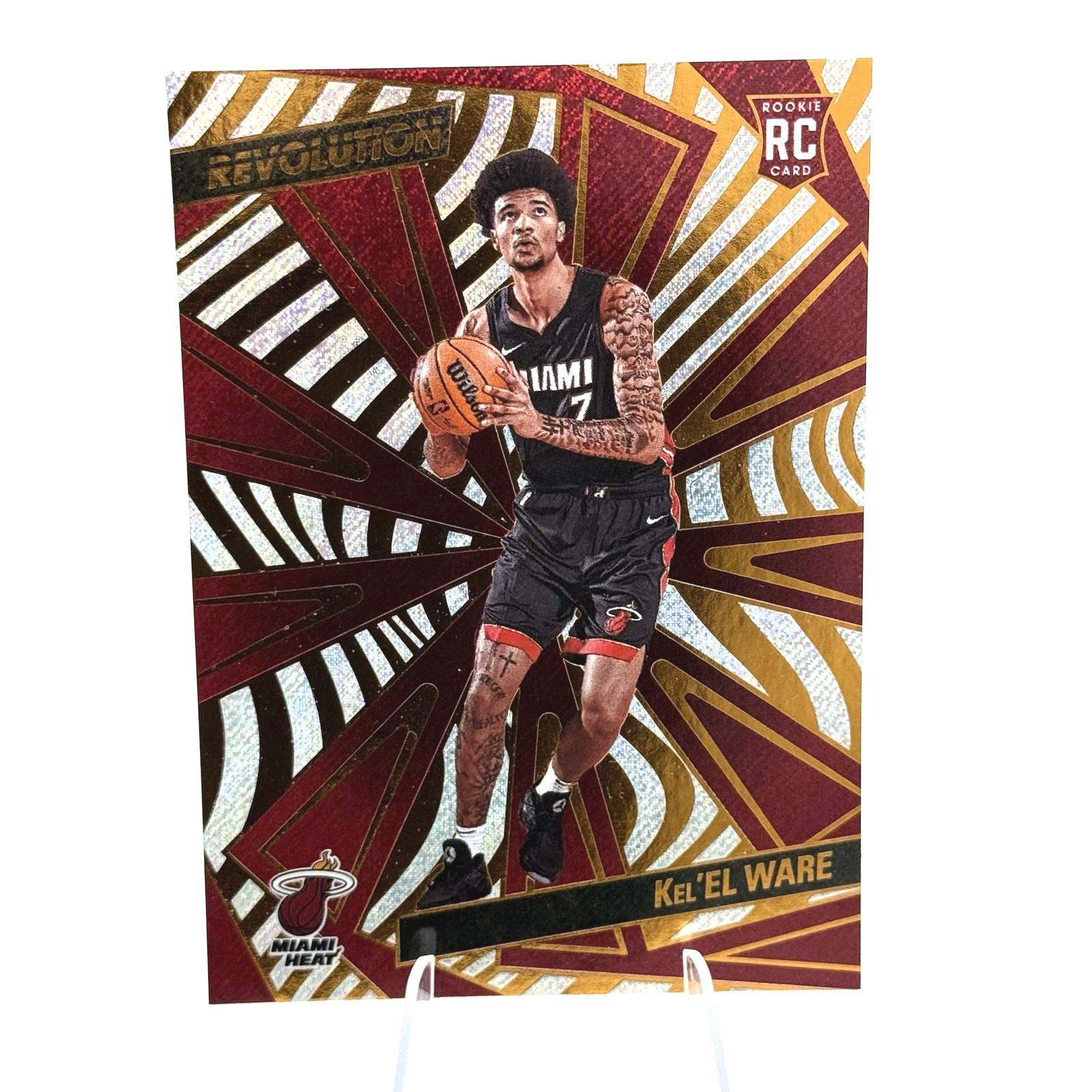 Kel'el Ware (RC) 2024-25 Panini Revolution Basketball #102 Miami Heat Rookie