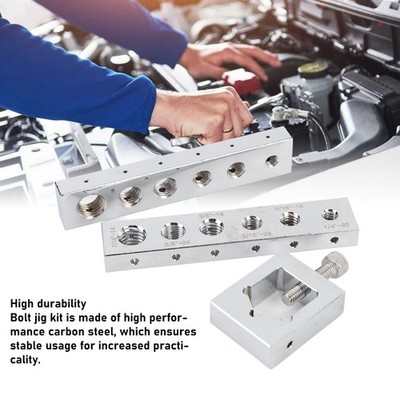 Safety Wire Drill Guide Set Carbon Steel High Hardness Metric Drill Jig SET