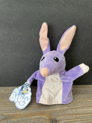 Bluey BOB BILBY Puppet PLUSH FRIENDS purple stuffed animal MOOSE TOYS Disney NEW