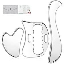 3-in-1 Stainless Steel Gua Sha Tool Set Muscle Scraper IASTM Massage Tool