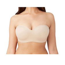 Wacoal bra 854372 Staying Power wire free strapless tan size 34DDD 34F