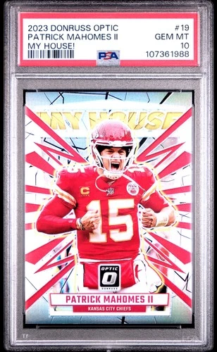 2023 Donruss Optic #19 Patrick Mahomes II My House PSA 10