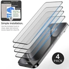 4X For Google Pixel 10 Pro XL Clear Tempered Glass Screen Protector Transparent