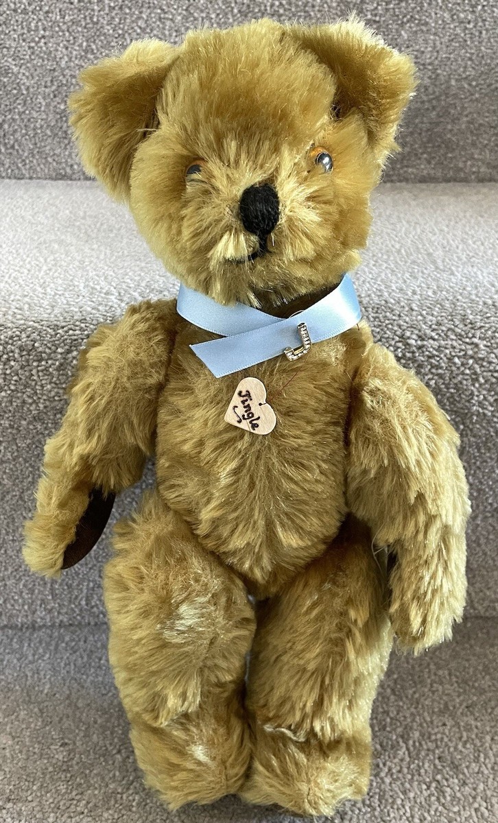 Antique Vintage Pedigree Teddy Bear 'Jingle' With Bells & Label